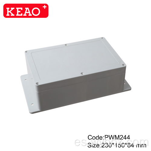 Tamaños de caja de conexiones estándar ip65 caja impermeable de plástico caja de plástico impermeable caja de plástico con riel din PWM244